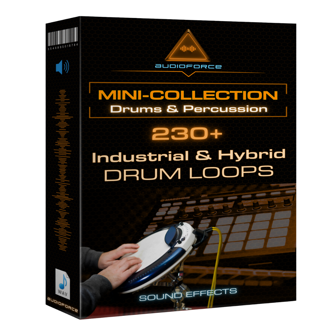 Mini-Coleção: Loops de Bateria Híbrida & Industrial 230+