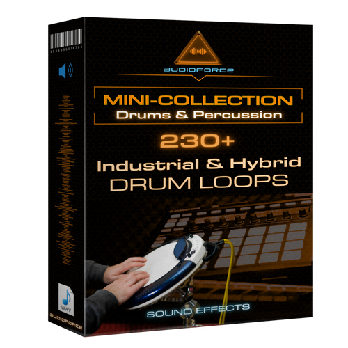 Mini-Coleção: Loops de Bateria Híbrida & Industrial 230+