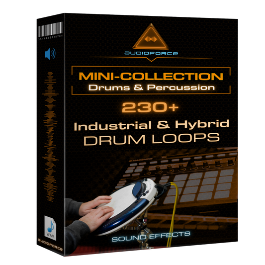 Mini-Coleção: Loops de Bateria Híbrida & Industrial 230+