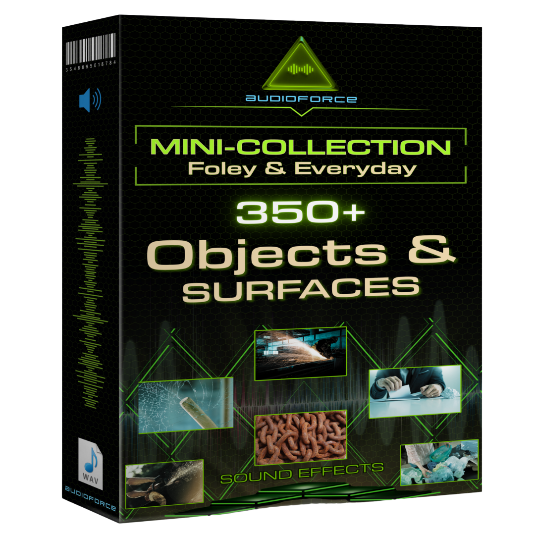 Mini-Coleção: Objetos & Superfícies Foley 350+
