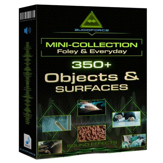 Mini-Coleção: Objetos & Superfícies Foley 350+