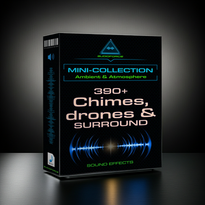 Mini-Coleção de Efeitos Sonoros: Chimes, Drones & Surround 390+